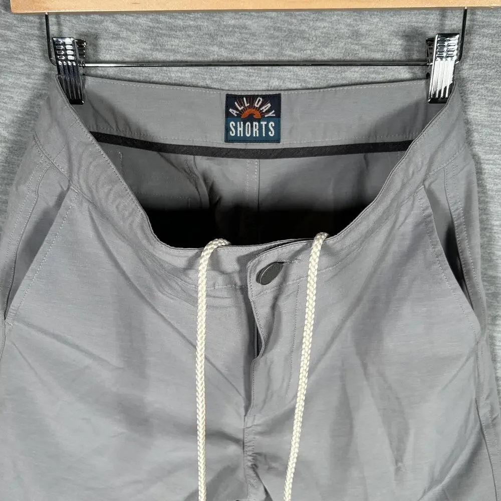 Faherty All Day Shorts Men 28 Gray 7